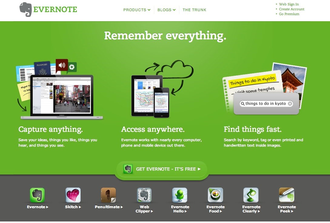 evernote freemind